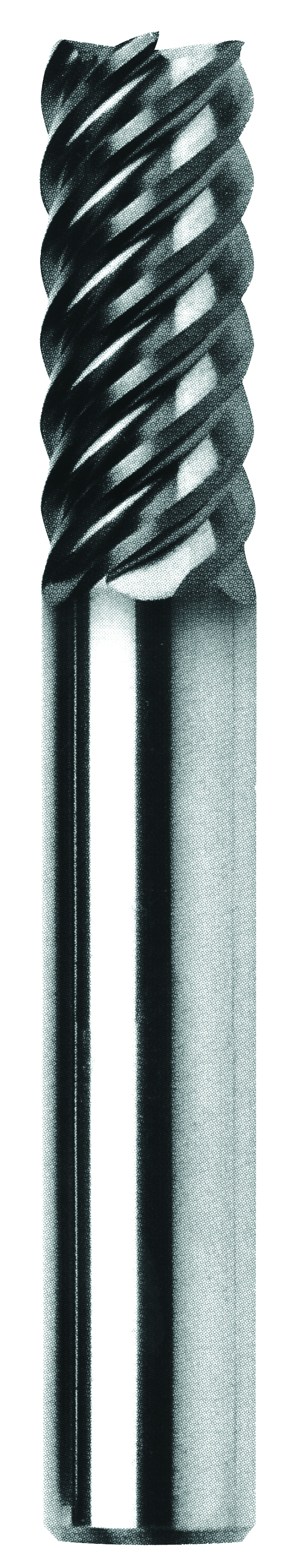 Fraise carbure monobloc à queue cylindrique, 4 dents , ø 6 mm, revêtue  tialn FANOCARB 04L14101